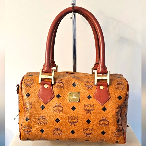 MCM Handbags - MCM Visetos Boston Bag